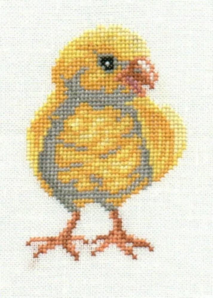 Pollitos punto de cruz - Etsy México