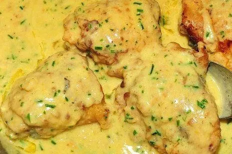 Pollo con crema de limón - Receta