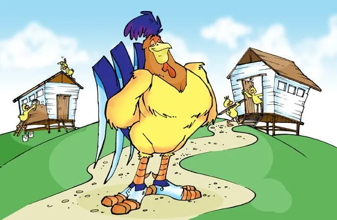 Pollito y pollita enamorados - Imagui