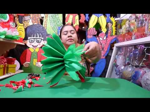 POMPON DE PAPEL CHINA PARA FIESTAS PATRIAS - YouTube