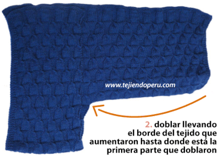 Poncho en L - Tejiendo Perú