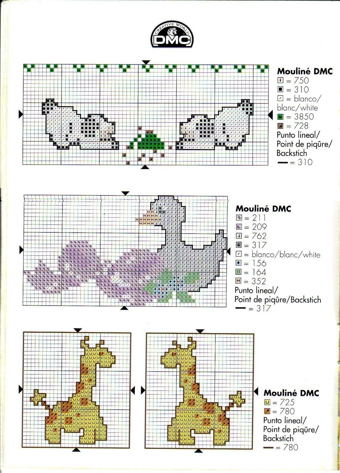 Ponto Cruz para bebê | Belos Gráficos de Ponto Cruz