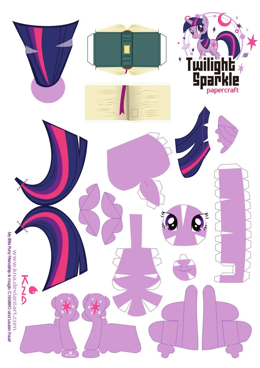 Pony Papercraft Instruction by Kna on DeviantArt