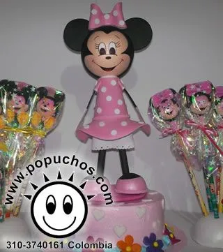 POPUCHO Lápices Minnie y Mickey Mouse para fiestas temáticas