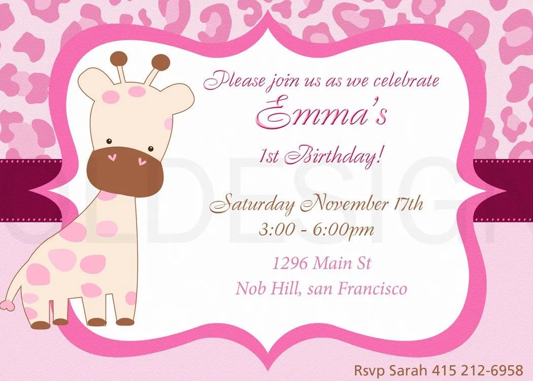 Invitacion de cumpleaños o baby shower de por MySweetLittleOwl