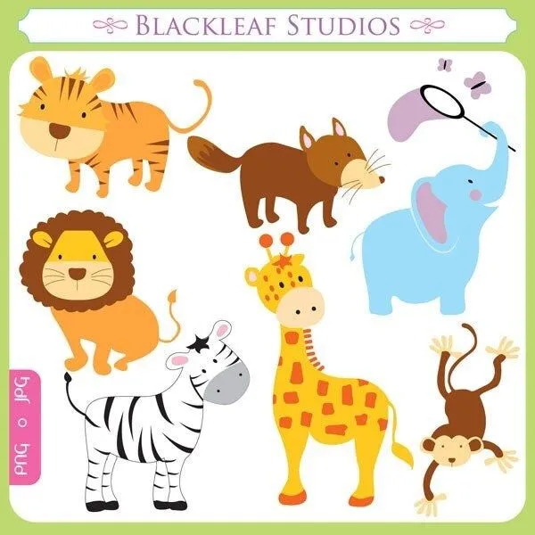 Popular items for jungle theme clipart on Etsy