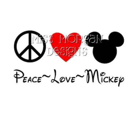 Popular items for love mickey on Etsy