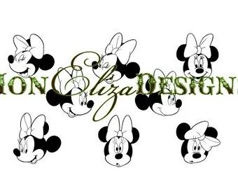 Popular items for minnie mouse clipart on Etsy