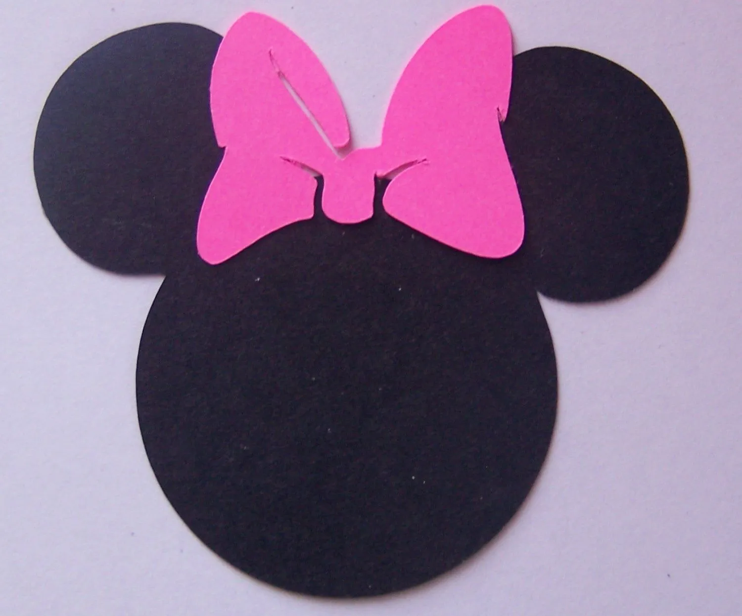 12 black cardstock Minnie Mouse heads with by SnIDesignsnSupplies