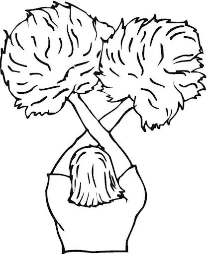 Porristas para colorear - Imagui