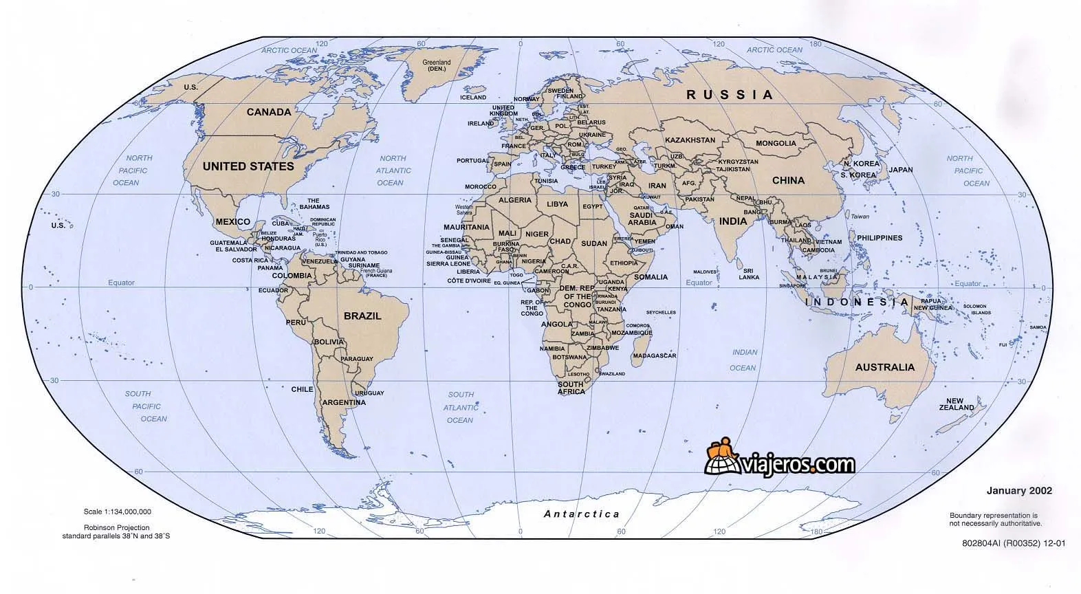 PORTA DE ENTRADA: MAPA DO MUNDO POLÍTICO