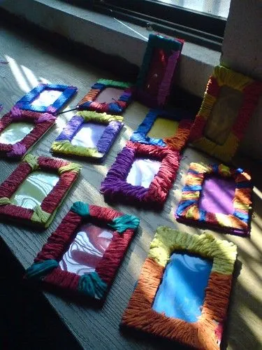 porta retratos / photo frame / 相框 ... papel crepé - a photo on ...