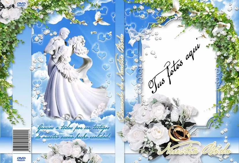 Portada DVD Boda - Plantillas para photoshop 2015