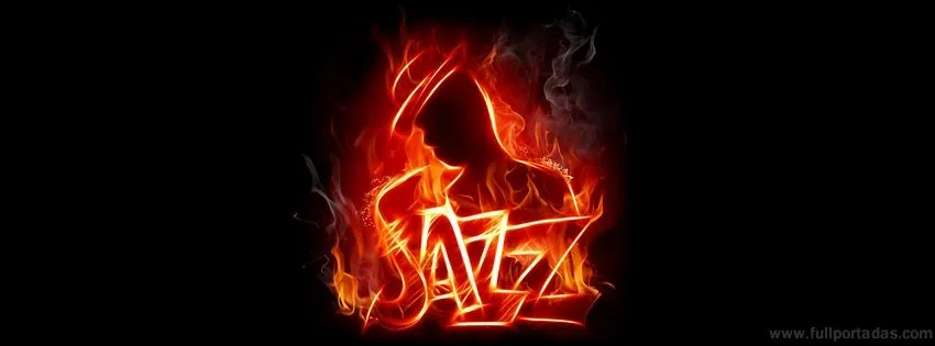 Portada para facebook de Hombre jazz de fuego