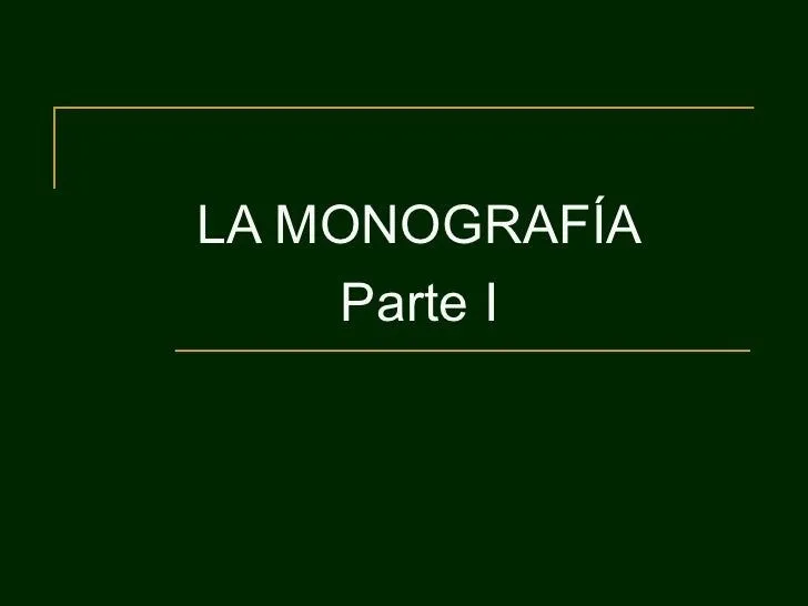 Portada de la monografía