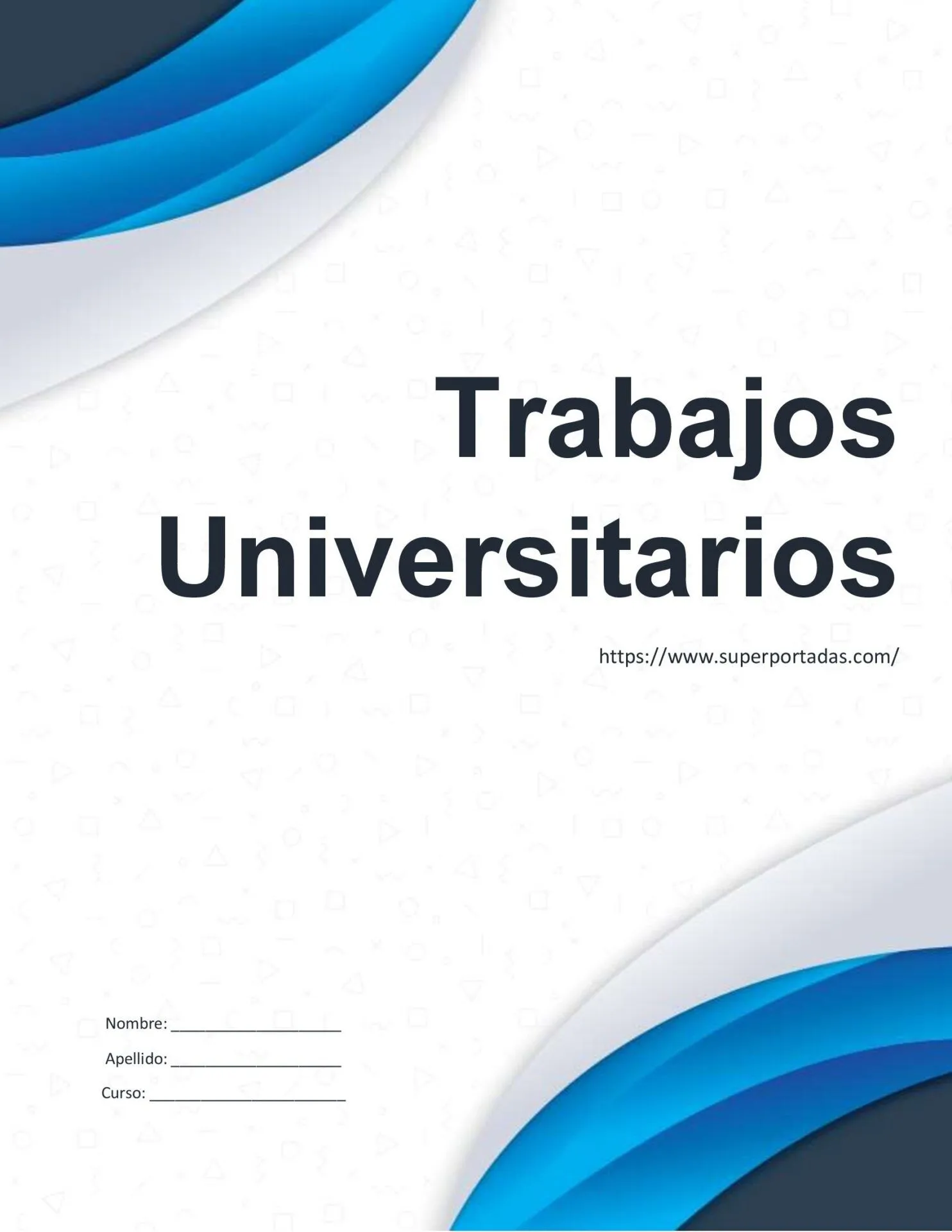 Portadas para Trabajos Universitarios | Portadas Universitarias