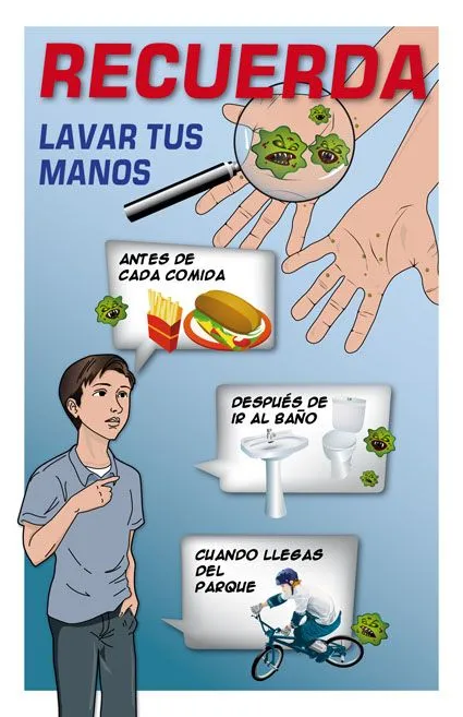 Portafolio: Afiche Higiene para Colegio