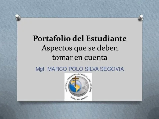 Portafolio estudiantil