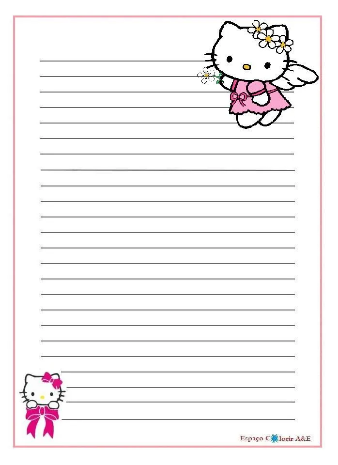 portal a&e, papel de carta- hello kitty8