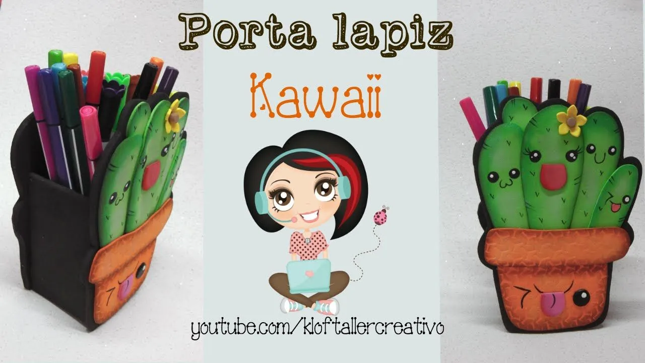 Portalápiz Cactus Kawaii | KLOF 