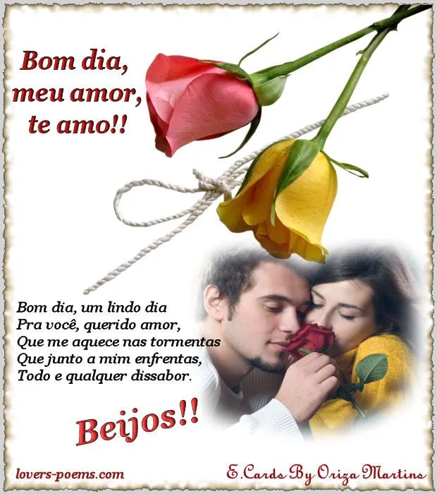 PORTUGUÊS: Bom dia, meu amor! | lovers-poems.com - by oriza.net ...