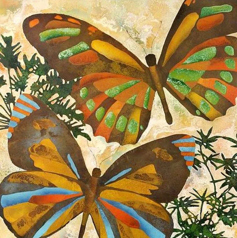 Pinturas de mariposas abstractas | Arte Pinturas al Óleo