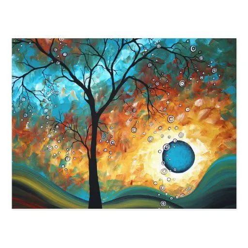 Postal original de la pintura del arte MADART de l | Zazzle