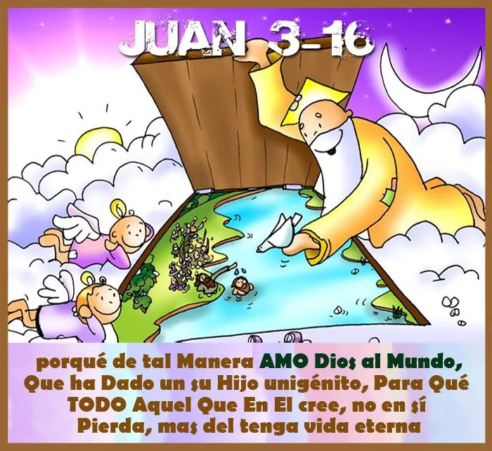 Postales Cristianas Arte en Cristo...: JUAN 3-16 - Amor de Dios ...