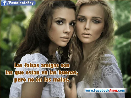 Postales con frases de amigas falsas - Imagenes Bonitas para ...