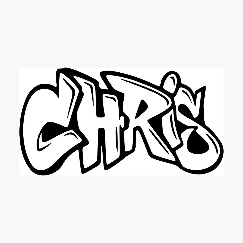 Póster for Sale con la obra «Chris - Diseño de nombre de graffiti» de  NameThatShirt | Redbubble