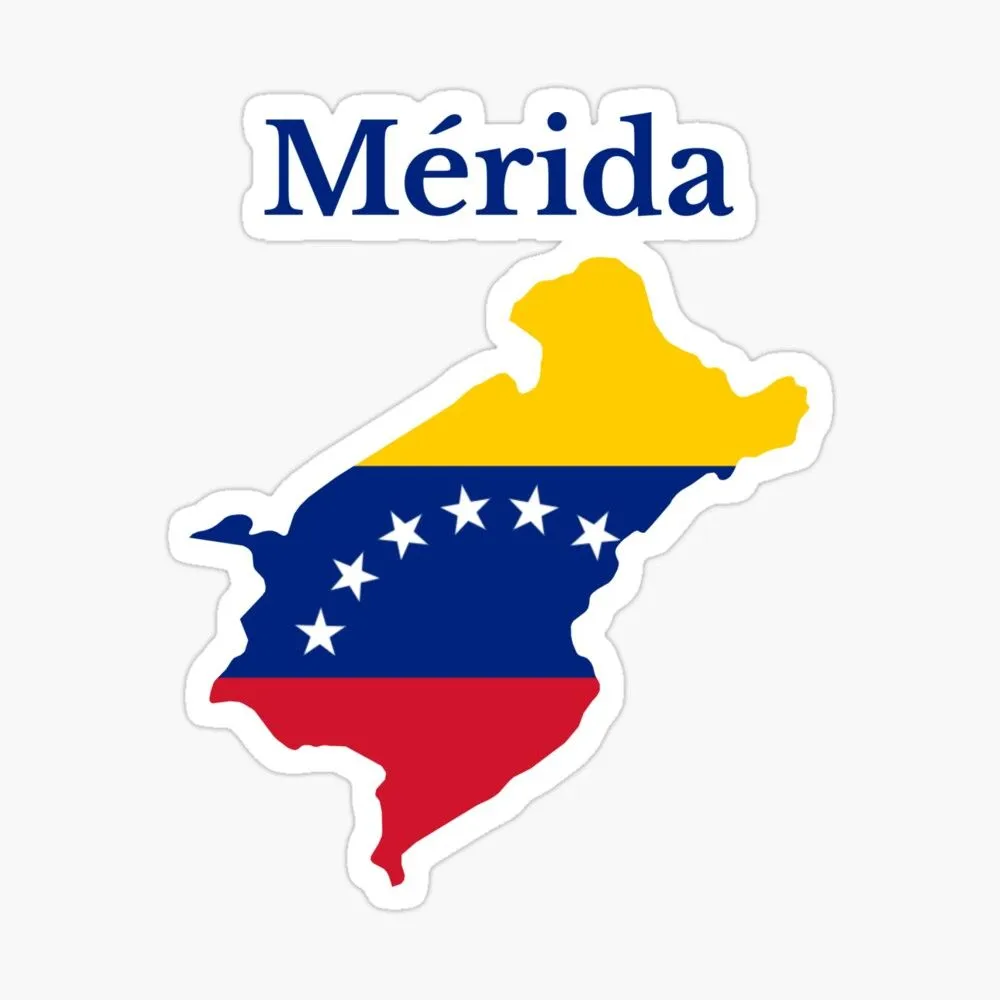 Póster for Sale con la obra «Diseño de Mapa del Estado de Mérida, Venezuela»  de MKCoolDesigns MK | Redbubble