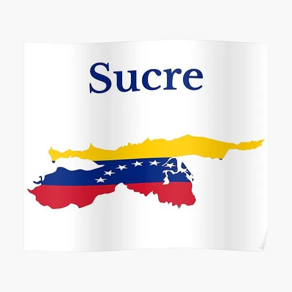 Póster for Sale con la obra «Diseño de Mapa del Estado Sucre, Venezuela» de  MKCoolDesigns MK | Redbubble