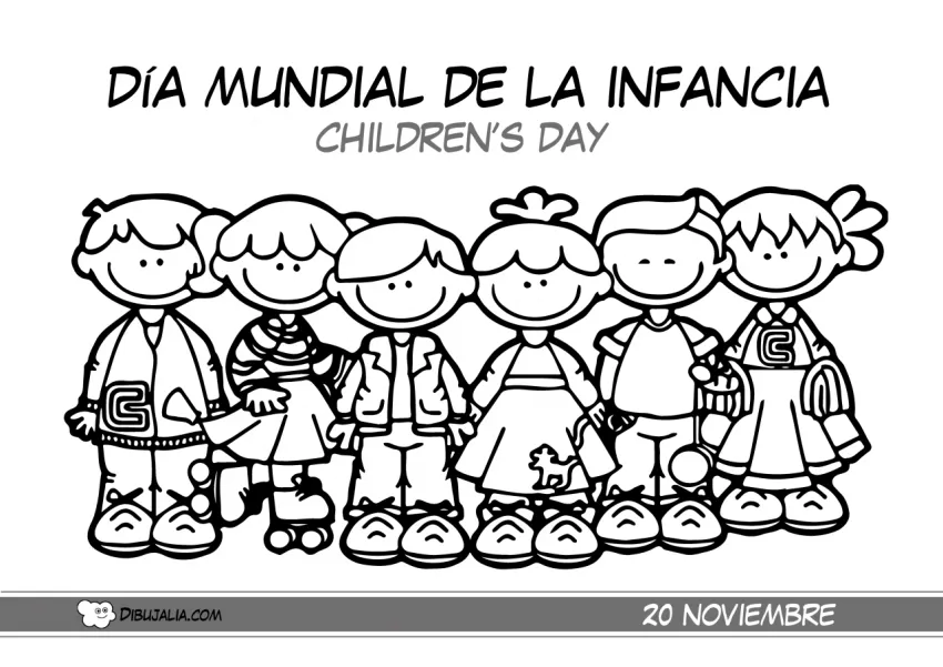 Poster Día Mundial de la Infancia - Dibujo #383 - Dibujalia - Dibujos para  Colorear y Recursos Educativos