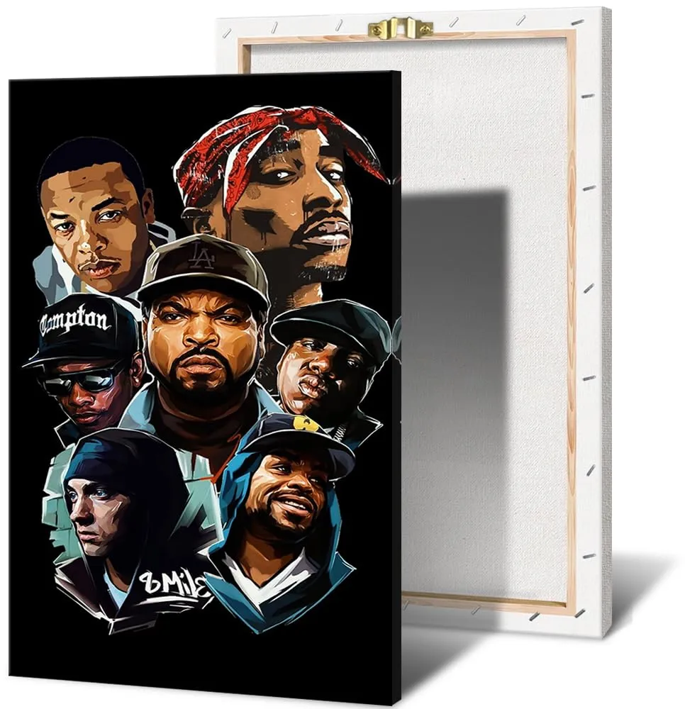 Póster musical de Hip Hop Rappers para pared, póster artístico para  decoración del hogar, recámara, lona, pintura estética, decoración de  habitación, regalo (12 x 18 pulgadas, sin marco, rapero) : Amazon.com.mx:  Hogar