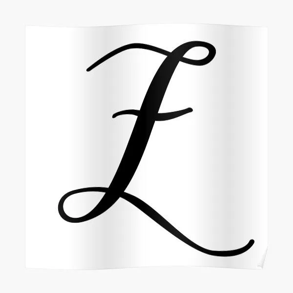 Póster con la obra «Monograma en cursiva letra z» de JustSeasons | Redbubble