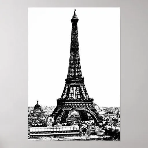 Como dibujar la torre ifel - Imagui