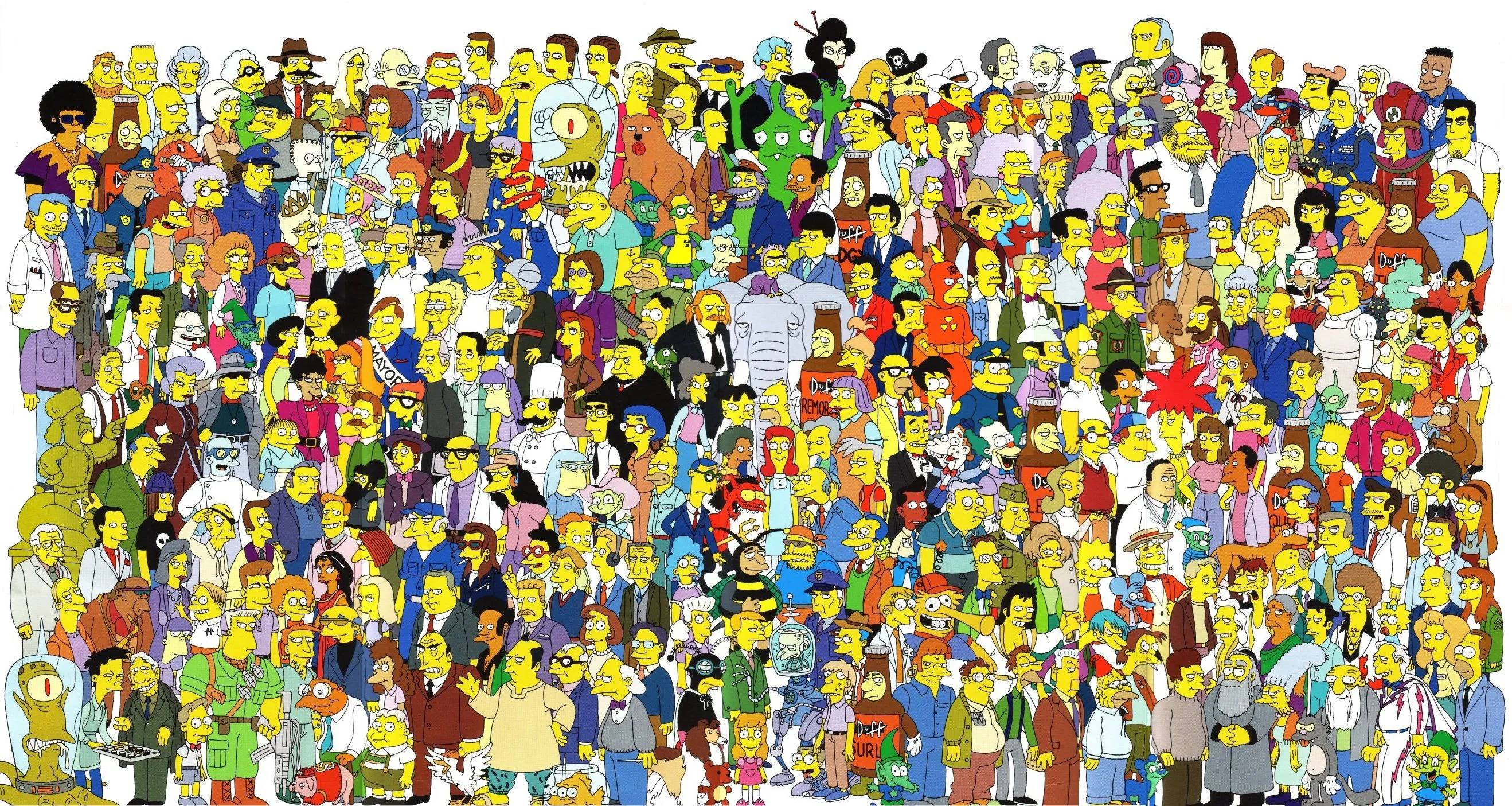 Pósters con todos los personajes de 'Los Simpson' y 'Futurama ...