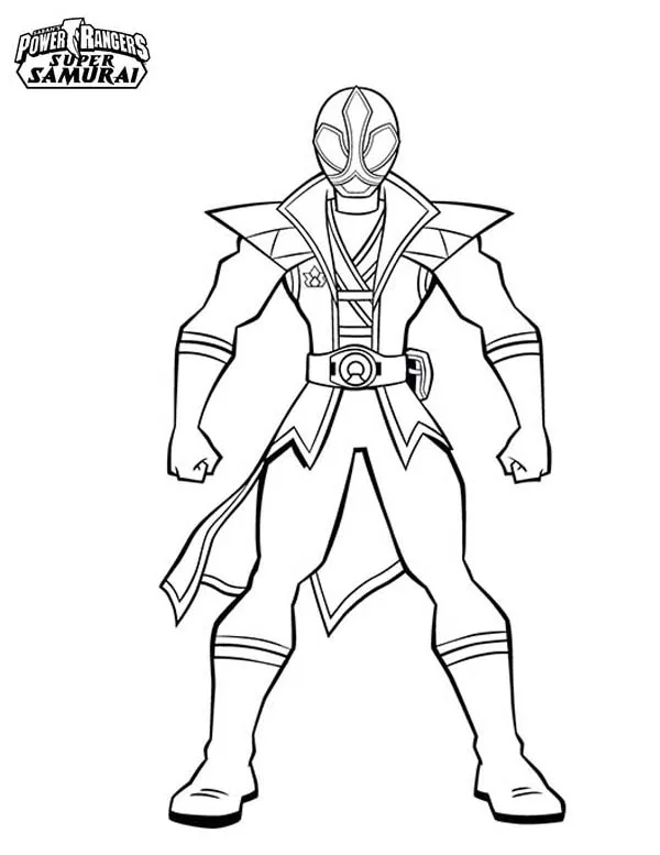 red power ranger saumari Colouring Pages