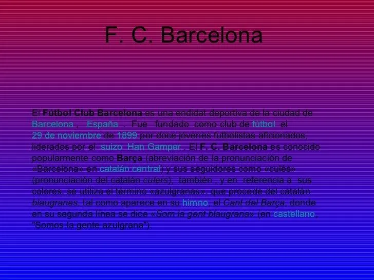 powerpoint F:C:Barcelona