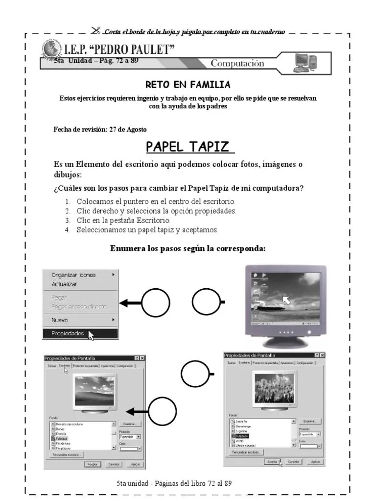 Practica de Computacion - 1 de Primaria