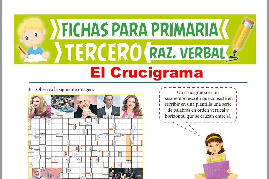 Practica de Crucigramas para Tercer Grado de Primaria – 2023