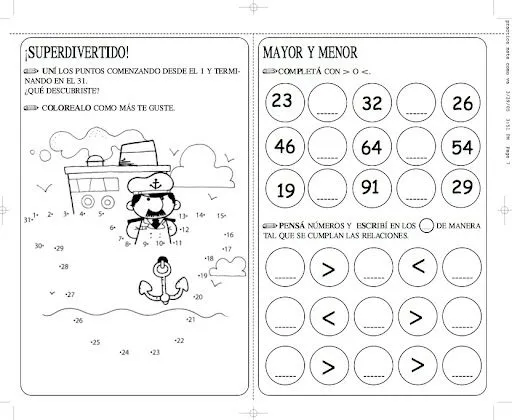 Practicas para niños matematicas - Imagui