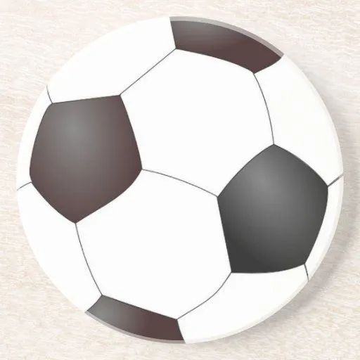 Práctico de costa del balón de fútbol posavasos manualidades | Zazzle