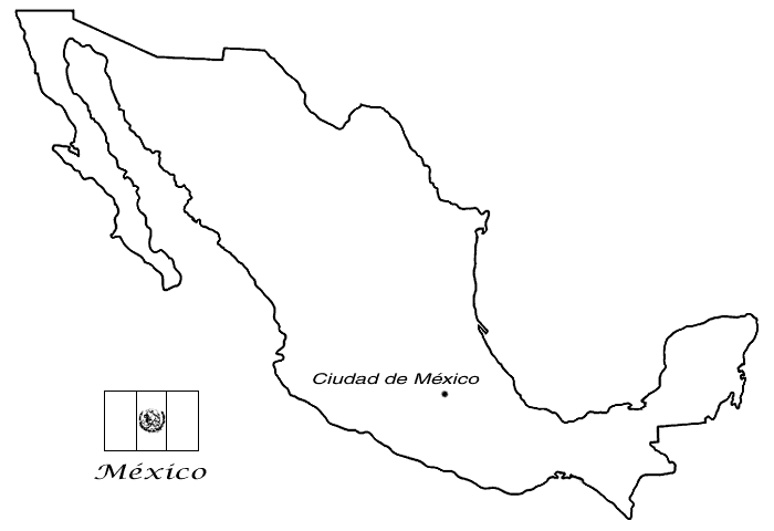 pradasclanol: mapa de mexico sin nombres