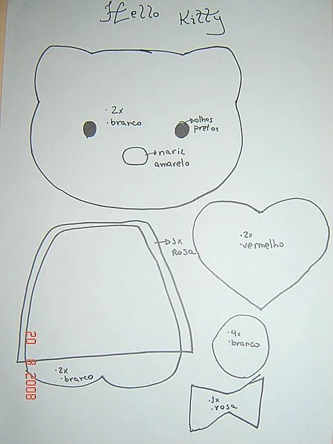 Prática e Criativa* !: Hello Kitty (molde)