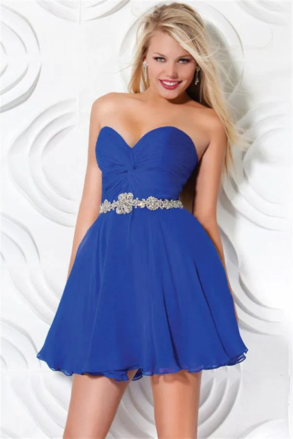 Preciosos Vestidos de Cóctel de color Azul – Vestidos Sexys Cortos ...