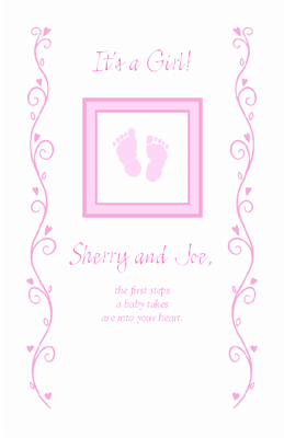 Precious Baby Girl Moments Greeting Card - Congratulations On Baby ...