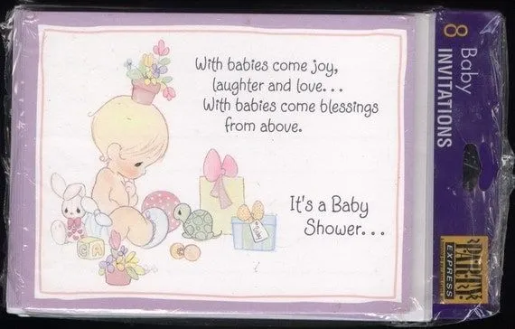 PRECIOUS MOMENTS 1995 vintage Baby Shower by vintagerecycling