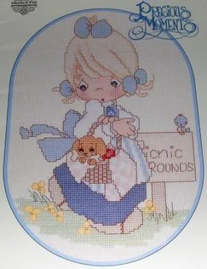 Precious Moments A Calendar Year counted cross stitch designs PM 18