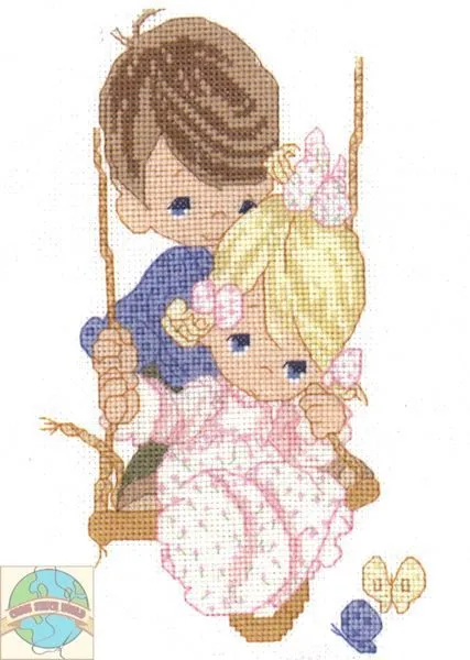 Precious Moments - Love is Kind - Cross Stitch World | Cruceta ...